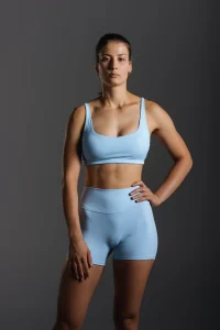 Sky Blue Sports Bra